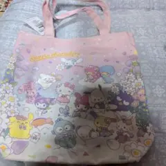 サンリオ完売！新品！サンリオキャラクター どきどき！エコバッグ 大きめ
