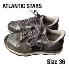 ATLANTIC STARSアトランティックスターズ ラメスニーカーグレー36