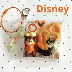ガチャ詰めポーチ　カプセルトイ チップとデール　Disney 食べ物　オレンジ
