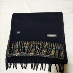 FERRAGAMO カシミヤマフラー