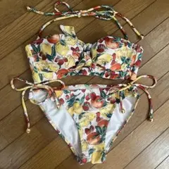 水着 ビキニ フルーツ柄