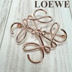ロエベ LOEWE ブローチ アナグラム ローズゴールド