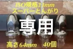 ナットキャップ◆とんがり◆ステンレス◆ISO規格33mm ◆40個予備付き
