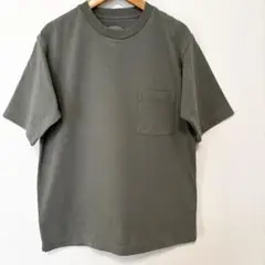 グリーンレーベルリラクシング　メンズ　ヘビーウエイト　半袖 Tシャツ　カーキ　S
