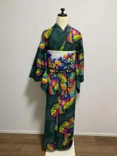 美品 iroca色香 洗える夏着物 クラゲ デザイナーズ浴衣 着物 A2970 美品 iroca色香 洗える夏着物 クラゲ デザイナーズ浴衣 着物
