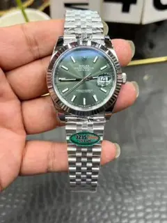 ROLEX Datejust グリーン文字盤 自動巻き腕時計