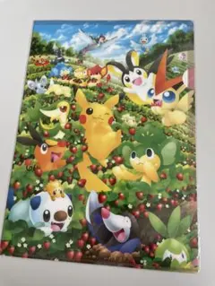 未開封　ポケモン　福岡　イチゴ畑でかくれんぼ　ツタージャ　エモンガ　ピカチュウ