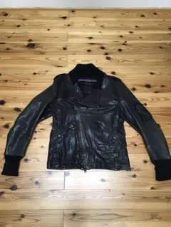 革ジャン　ライダースジャケット　マシンヘッド  ダブルライダース　L