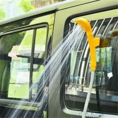 ポータブルシャワー 車用 12Vシガーソケット ブルー【383】P1015