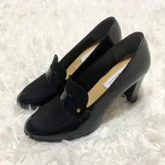 マッキントッシュ フィロソフィー　ローファー　パンプス　ブラック　22.5