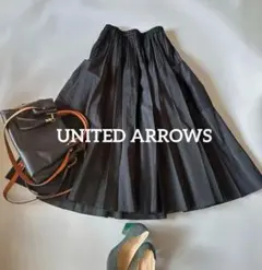 美品☆ UNITED ARROWS オーガンジーポケットプリーツスカート
