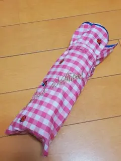 ヴィヴィアンウエストウッド ギンガムチェック ピンク 折りたたみ日傘 てんとう虫
