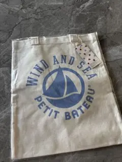 WIND AND SEA × Petit Bateau トートバッグ