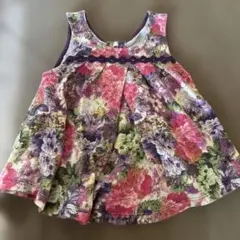 ANNA SUI Mini 花柄チュニック　ノースリーブ　タンクトップ