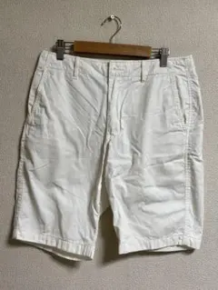 ホワイト コットン ショートパンツ M