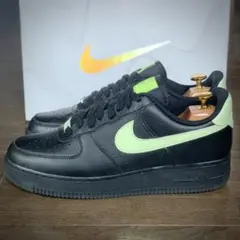 【超レア】AIRFORCE1 エアフォース1 型押し 黒 レザー ボルト 蛍光