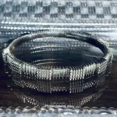 VINTAGE TIFFANY ティファニー ジオメトリック パターン バングル