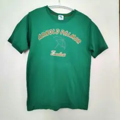 【希少カラー】アーノルドパーマー Tシャツ グリーン ロゴプリント タイムレス