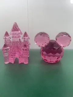 アクリル　ミッキー　シンデレラ城　置物