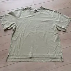 【美品】UNIQLO エアリズム Tシャツ M ピスタチオカラー