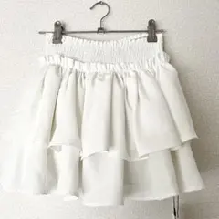 【新品未使用】GRL グレイル✨インパン裏地付き ティアードフリルミニスカート