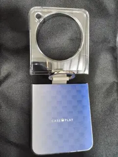 Libero Flip 専用ケースCASEPLAY スマホケース 青と白