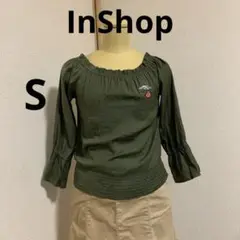InShop レディースブラウス アーミーグリーン S