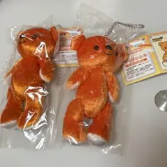 くまめいとアニくじC賞ぬいぐるみマスコット れいんぼーこれくしょん だいだいいろ