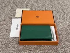 【新品未使用】エルメス Calvi Duo カルヴィデュオ コインケース 緑