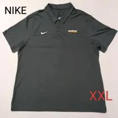 Nike ナイキ ポロシャツ GENERAC ロゴ グレー ゴルフウェア 2XL