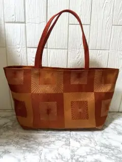 名古屋帯　ハンドメイド　リメイク　トートバッグ 其の233