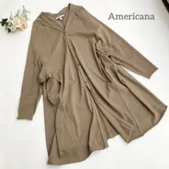 人気♡アメリカーナ*スウェットロングカーディガン 羽織り 春秋 ゆったり