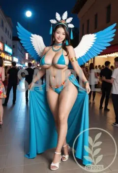 リオのカーニバル風 巨乳グラマラス美女 ビキニ姿の華やか写真集 リ5805_17