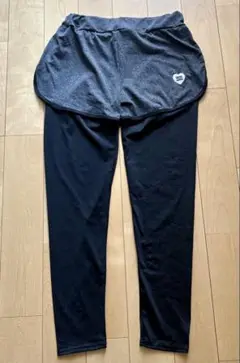【未使用】ショートパンツ一体型レギンスパンツ XL ヨガ・トレーニングに！
