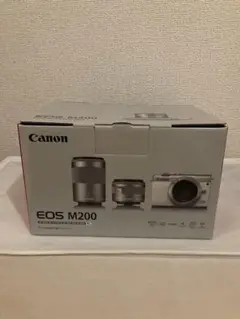 【美品・保証付】Canon EOS M200 ダブルズームキット WH ホワイト