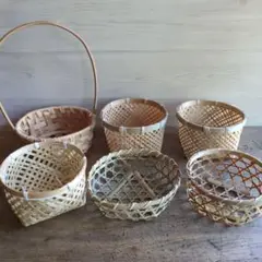 竹ざる 竹かご 竹皿 竹細工 竹笊セット