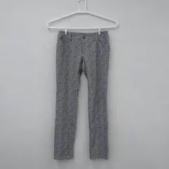 LAUTREAMONT パンツ チェック柄 ストレッチ ナイロン 日本製 38