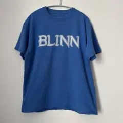 アメリカ古着 BLINN カレッジTシャツ 青