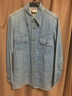 ヴィンテージ パッチワークデニムシャツジャケット マルジェラ元ネタ80s 90s