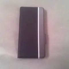 楽天ハンド 手帳型スマホケース 黒 円形模様