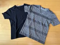 ハイダウェイニコルVネックシャツ 2枚セット 【お買い得】