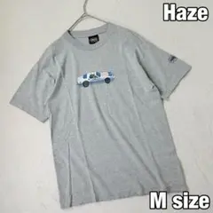 【希少・USA製】haze レースカープリントTシャツ エリック・ヘイズ グレー