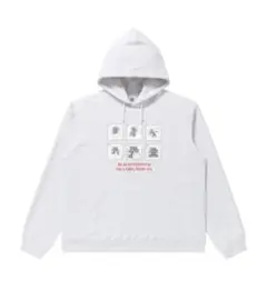 ブラックアイパッチ パーカー グレー L