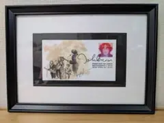 ジョン・レノン 陶器画 フレーム付き 約30cm x 40cm ジョン・レノン 陶器画 フレーム付き 約30cm x 40cm