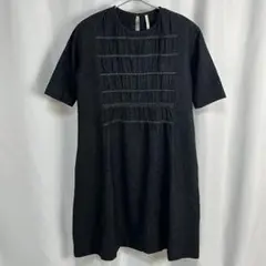 【美品】ARTSu0026SCIENCE ヤク100% ギャザーワンピース チャコール
