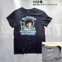 【BOB ROSS】US古着 ボブロス グラフィックTシャツ Mサイズ