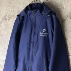 No1957 古着　ナイロンジャケット ネイビー　企業
