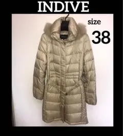 新品未使用 INDIVE インディヴィ ロングダウンコート レディース