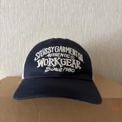 Stussy ネイビーxベージュ