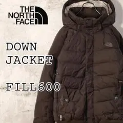 ノースフェイス ダウンジャケット FILL600 ブラウン USA規格M